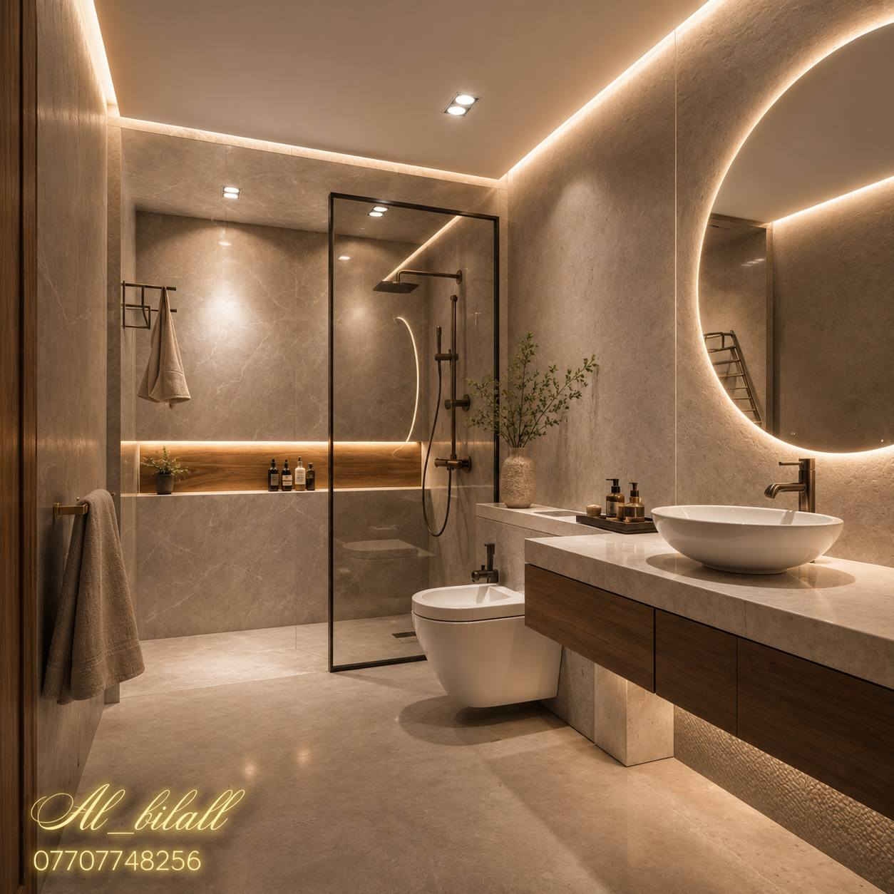 من تصميمنا لوندري مع حمام مودرن 
🏠 صمّم ونفّذ بيت أحلامك معنا
📐 مكتب البلال الهندسي – تصميم معماري وإنشائي + واجهات مودرن + تصميم داخلي
✔️ مخططات حديثة
✔️ إشراف وتنفيذ
✔️ جودة وضمان
📞 ***********
📍 ديالى – بعقوبة-فلكة العنافصة 
البلال الهندسي 
مكتب البلال الهندسي 
 #بعقوبة

