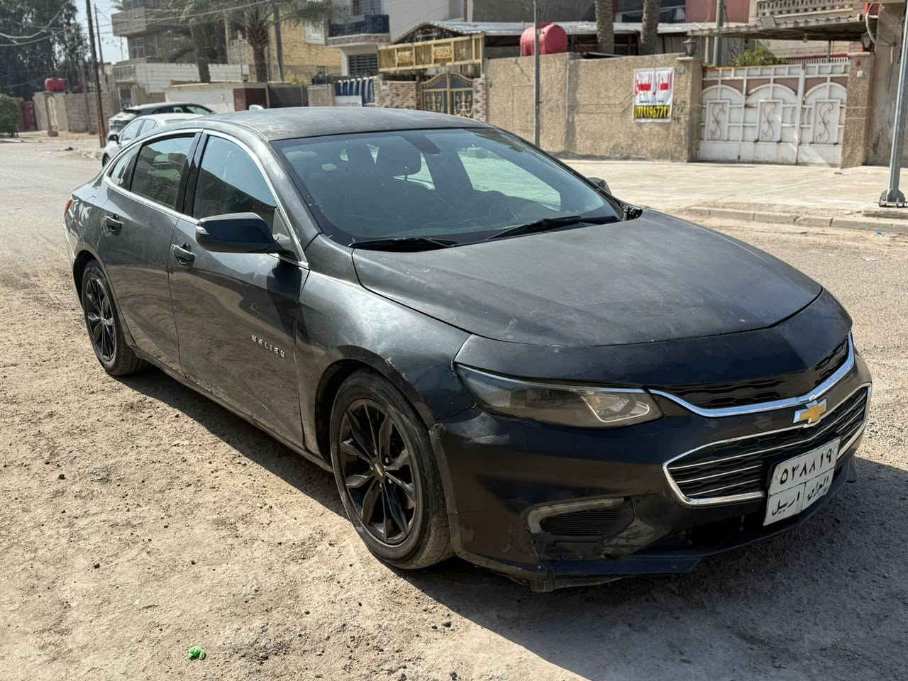 سلام عليكم 
ماليبو موديل 2017 
وارد أمريكي حادثه جاملغ وبنيد
وبيه جفيه ومصبوغه عام 
مكفول من دواخل و كص
مواصفات بصمه كامره شاشه 
السعر 58 ورقه وبيه مجال بسيط
اتصال على رقم ***********
مكان سياره بغداد بلديات حي تجار بغداد, العراق
