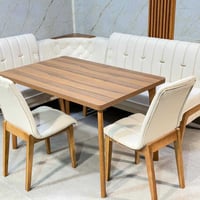 ميز طعام كورنر • تيكا خزان • قماش خاولي