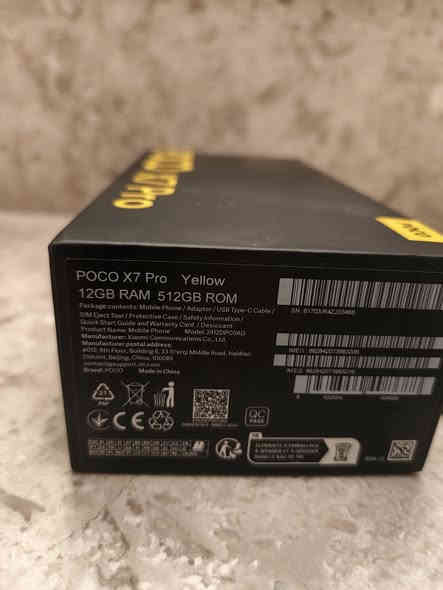 للبيع بوكو اكس 7 برو
POCO X 7 pro
رام 12
هارد 512
معالج 8400 سريع وقوي جدا بالبرامج والالعاب
كاميرا 50 + 50 
سيلفي 20
شحن سريع 90 واط
مكفول كفاله عامه من كل شي مع كامل الملحقات
سعر 375 الف بي مجال بسيط
مكاني بغداد / السيديه
*********** + واتس اب
