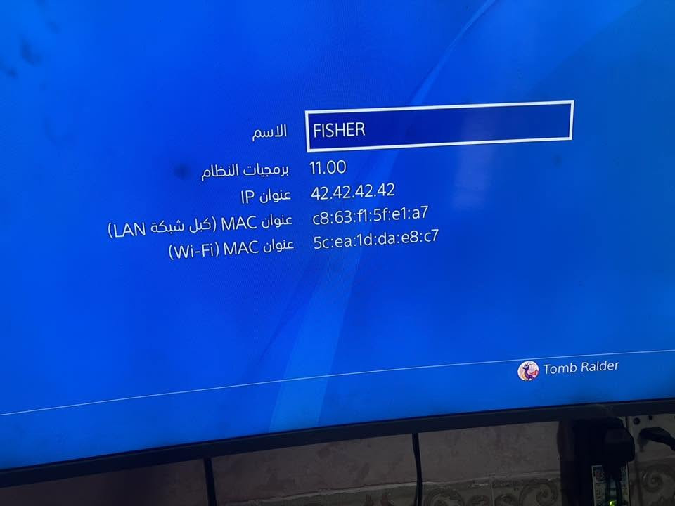 سلام عليكم شباب جهاز بليستيشن 4برو سعة التخزين 1تيرا مهكر نظام 11.00 السعر 400 ألف دينار بي ألعاب  مثل ما موضح بل فيديو وجهاز نضيف 99بل 100بعد أي استفسار بل على هاذ الرقم ***********. مكان رائاسة المعلمين
