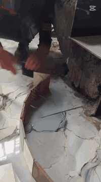 خلفه تطبيق بورسلين سيراميك كاشي ومرمر تركيب درج  شغل درج اوله متفرق حا...