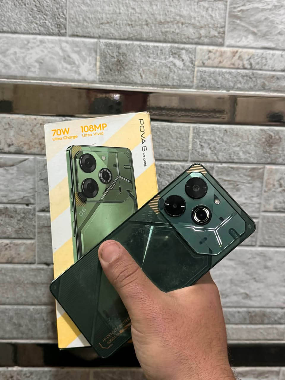 Tecno pova 6pro 5g 
مۆبایلێکی زۆر خێرا لە ئاستی خۆیا 
مۆبایلەکە وەسفی ناوێ ئەوەی شارەزایی تیا بێ ئەزانێ چۆنە 
256 گێگابایت
ڕام 12 
چیپسێت دایمنستی 6080
شەحن 70 وات فاست چارج
دوو سیم ئی سیم 
پاتری 6000 
کامێرا 108 مێگاپێکسل
تەنها جێ کەڤەری هەیە 
90 fps 
شاشە ئەمۆلید 120 هێرتززhzz
نرخی مۆبایلەکە 200 هەزارو مەجالە 
***********
Watsap+viber 📞
ئەگەر موشتەری پەیوەندی بکە خزمەتت ئەکەم السليمانية, العراق
