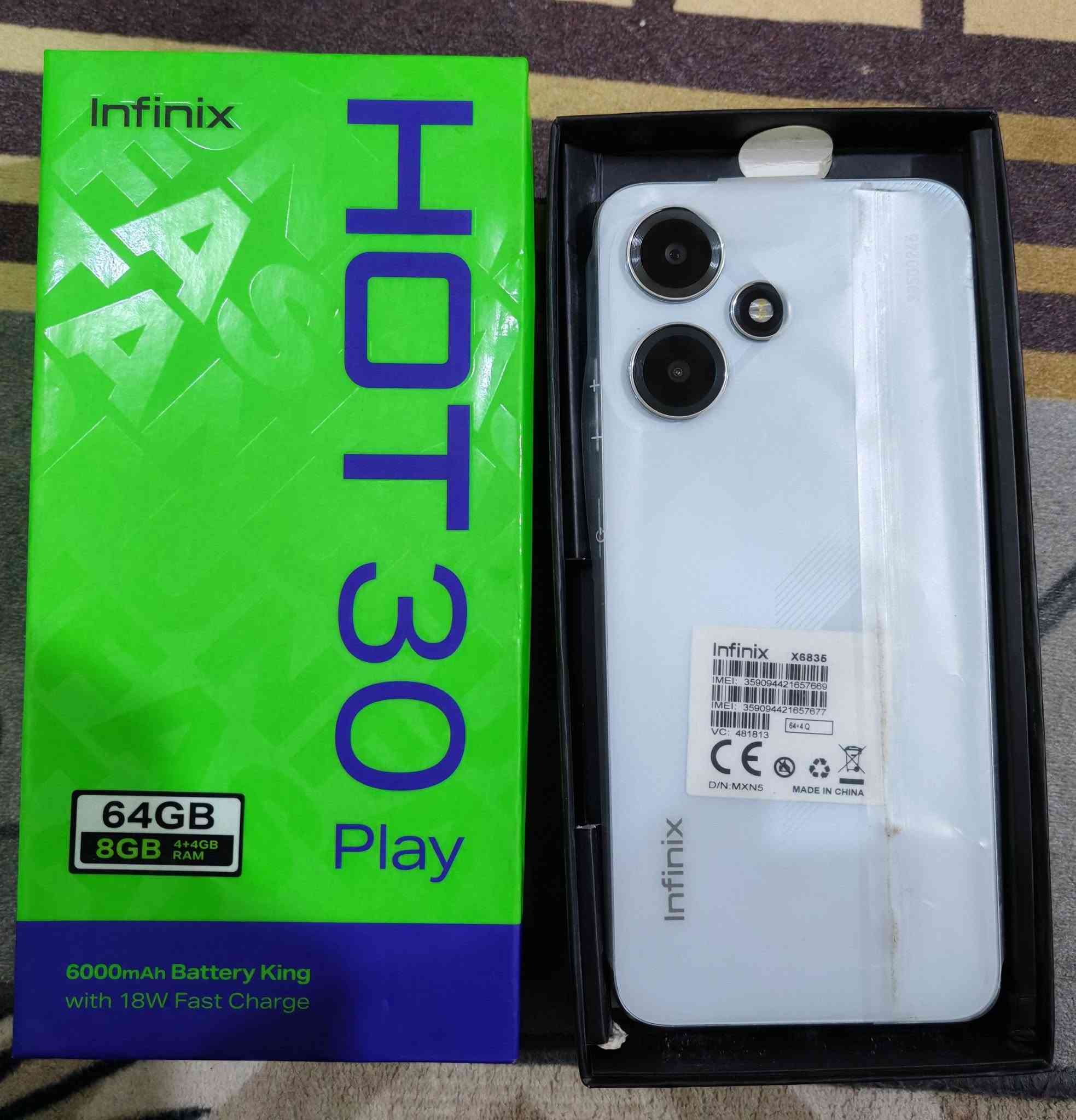 للبيع (انفينكس هوت 30 بلاي)
جهاز استخدام قليل : ذاكرته 64
العشوائيه 4+4  البطارية 6000 ملي امبير
الشاشة: حجم 6.82 بوصة بدقة HD+ ومعدل تحديث 90 هرتز : المعالج  ميدياتك Helio G37 ثماني النواة:
مكاني الناصرية مركز
السعر ٨٠ الف


**إذا كنت صاحب هذا الإعلان وتريد حذفه لأي سبب، رجاءا أرسل رسالة إلى الدعم الفني**