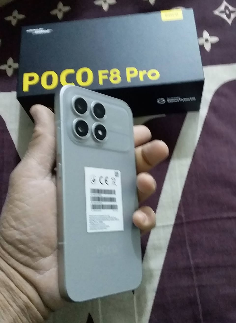 بوكو أف٨برو
Poco f8 pro
كامل ملحقات
نظافة100%
الذاكرة/512
الرام/12
يدعم الشحن السريع 100واط
للبيع /725
أوللمراوس بأحدث
مكاني/ بغداد


**إذا كنت صاحب هذا الإعلان وتريد حذفه لأي سبب، رجاءا أرسل رسالة إلى الدعم الفني**