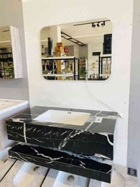 مغسلة بورسلين أسود ملكي • ١ متر • خانقين ديالى