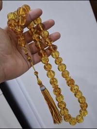 اللهم صل على محمد وآل محمد الطيبين الطاهرين / مسبحة كهرب روسي قديم معو...