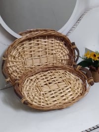 صواني خوص • ديكور منزلي • صواني يدوية