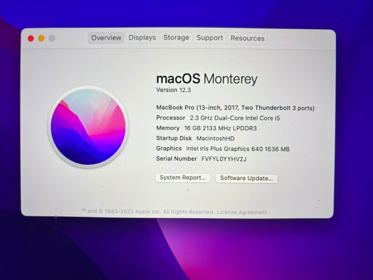 MacBook Pro 2017
* Intel Core i5
* RAM: 16GB
* SSD: 256GB
”
 
النظاف مالته وسط 
ب 280 وبالعافية على ياخذه


**إذا كنت صاحب هذا الإعلان وتريد حذفه لأي سبب، رجاءا أرسل رسالة إلى الدعم الفني**