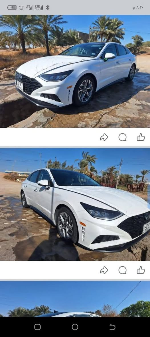 السلام عليكم سوناتا  موديل 2022
رقم اربيل مميز 
فول موصفات  للاخير 
مكينة. 2 ونص وارد امريكي  السيارة  حادثه حالوب  مكفولة ما بيه ضربة  ولا بارد بس رصعات قليلة اثر الحالوب 
السعر 170 وبيه مجال المكان الديوانية 
الخاص مغلق  مكلف بالنشر 
***********
