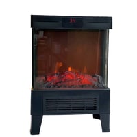 مدفأة كهربائية صغيرة عملية وأنيقة، تعطي شعور بالدفء والراحة مع تصميم ج...