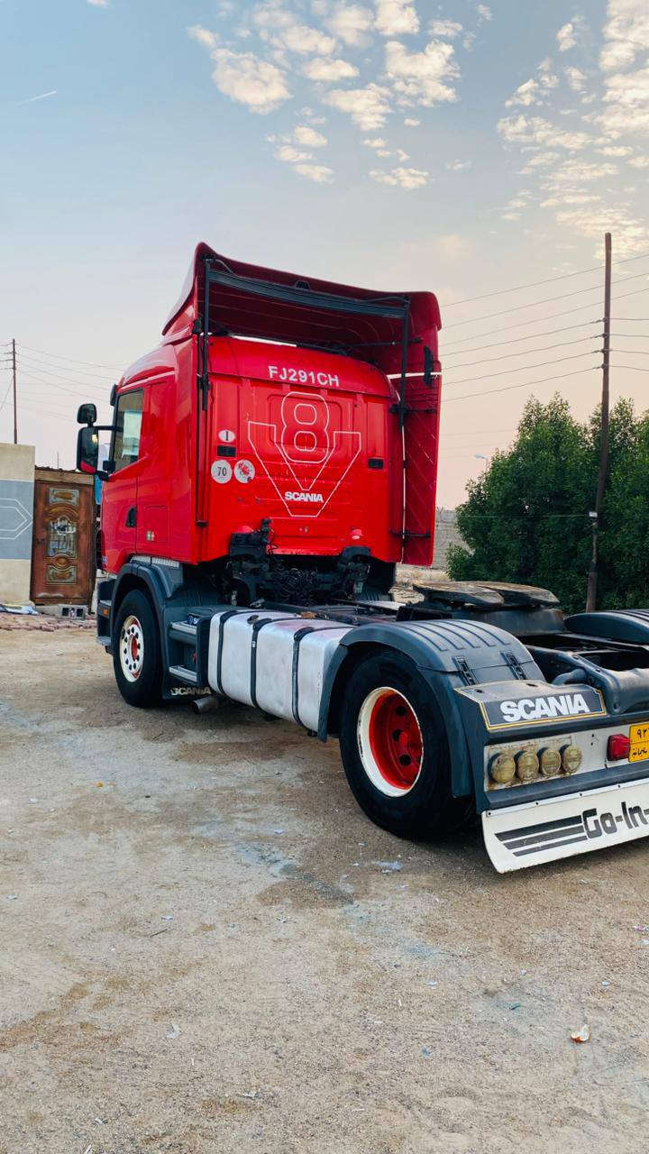 السلام عليكم 
اللبيع سكانيا راس تريله موديل 2003 رقم سليمانيه 3لوحات تريد تحويل تريد وكاله صهريج بالسنويه محرك 8 انجكتر 480 كير 900. 3×3 تخم تاير مكفوله كفاله عامه رقم الهاتف *********** العنوان البصره
