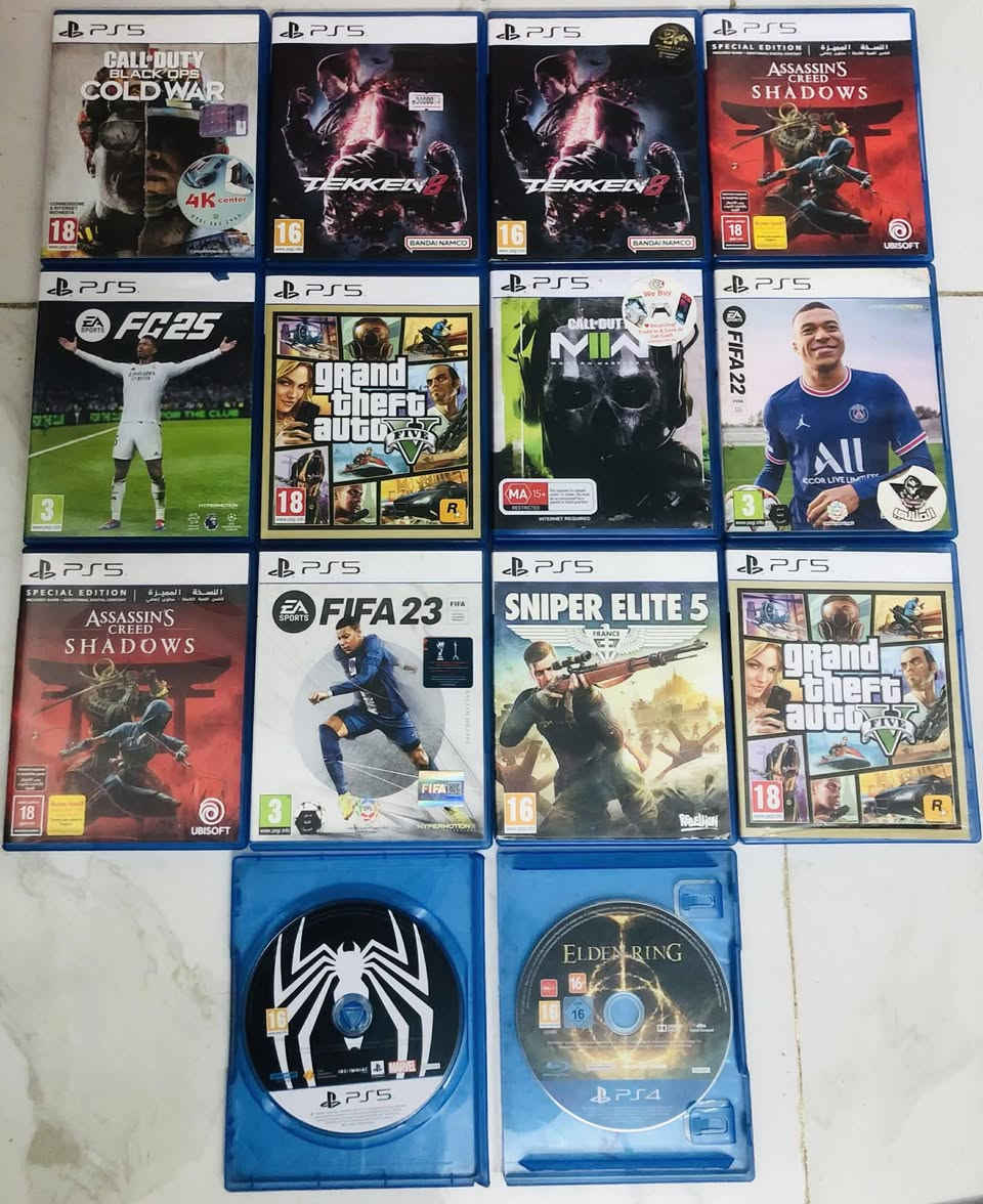 سلام عليكم
يو بي اسات واقراص فور فايف ثري اكسبوكس جوستكات كافة الاجهزه قواعد شحن فانات تبريد توصيل موجود لجميع المحافظات


**إذا كنت صاحب هذا الإعلان وتريد حذفه لأي سبب، رجاءا أرسل رسالة إلى الدعم الفني**