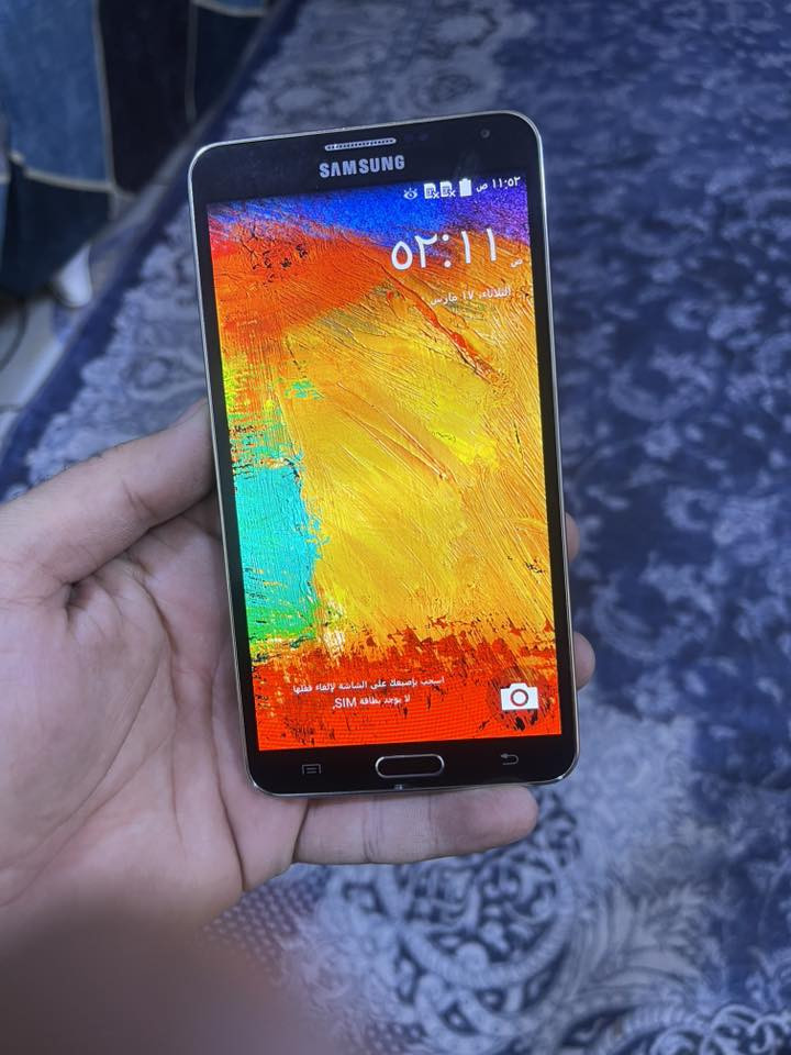 نوت 3 جديد جان مضموم استخدام قليل سعره ٤٠ الف شاحنه مال كلكسي ترهم علي عادي مكاني الامين الثانيه للاتصال ***********
