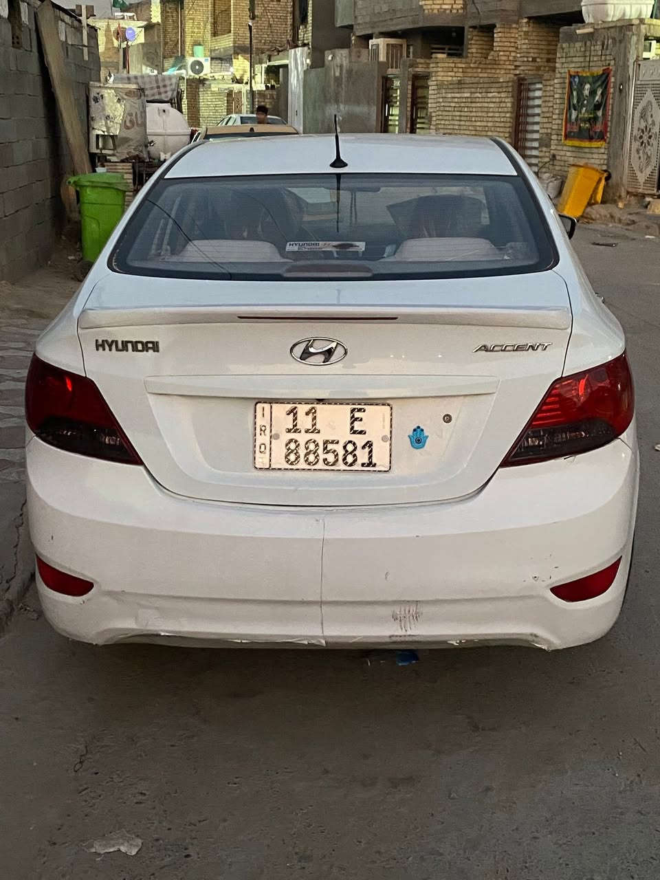 اكسنت موديل 2013 خليجي بغداد باسمي تخم تاير حدادة خلفي امامي جديد تدفئة تبريد كلها شغاله محرك1600 دوش ماشية 99 كيلو بيها قطعتين صبغ 
المكان بلديات الضباط 
السعر 95 بي مجال قليل
للاتصال:***********
