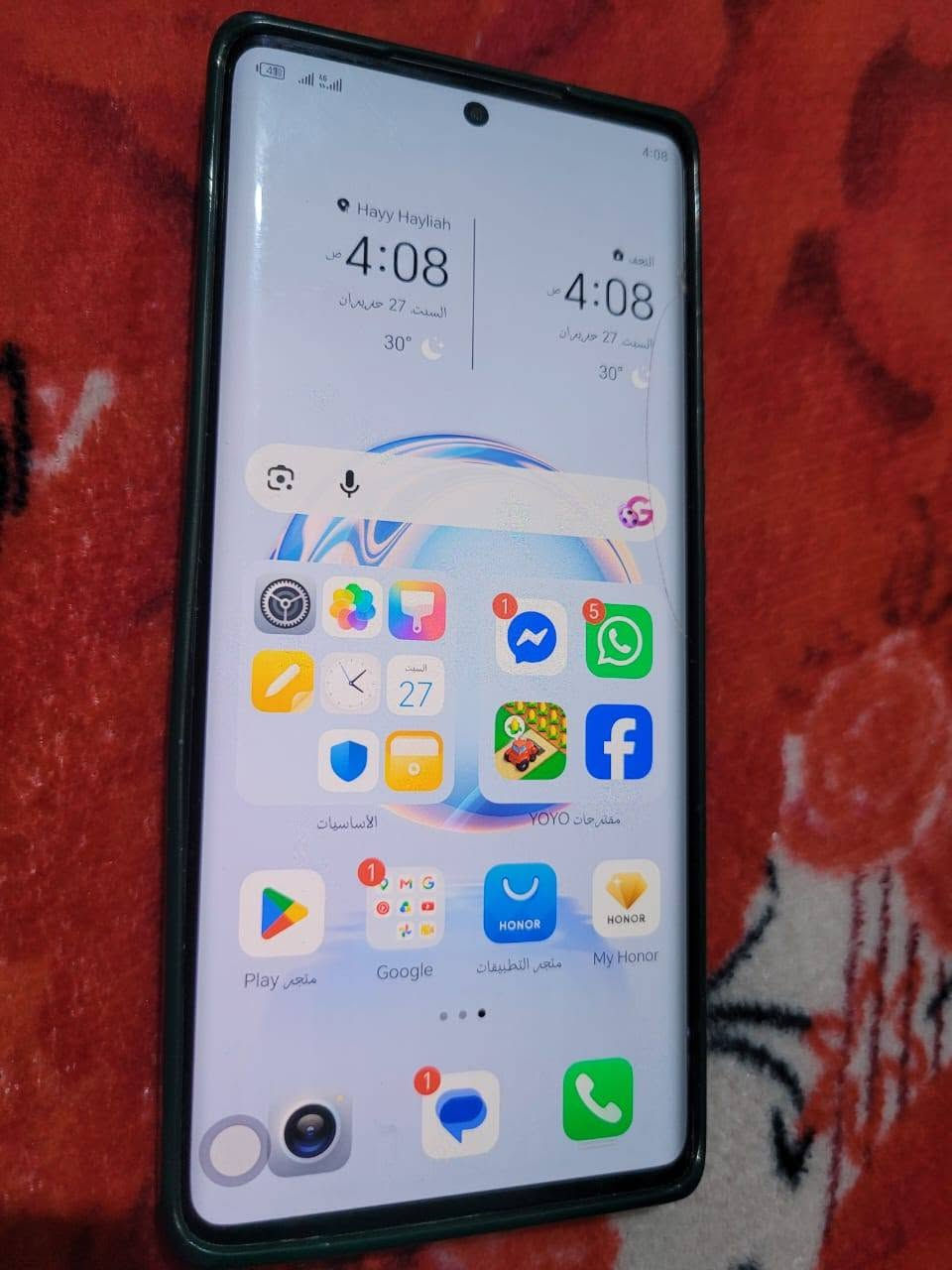 جهاز HONOR x9a5G
ذاكره 128
الجهاز كلشي مالي وما مفتوح ولا داخل تصليح
فقط بي فطر خفيف بل الشاشه ما مئثر عليه
السعر 200 وبي مجال المكان كوفه
ويا كفر والشاحنه الاصليه


**إذا كنت صاحب هذا الإعلان وتريد حذفه لأي سبب، رجاءا أرسل رسالة إلى الدعم الفني**
