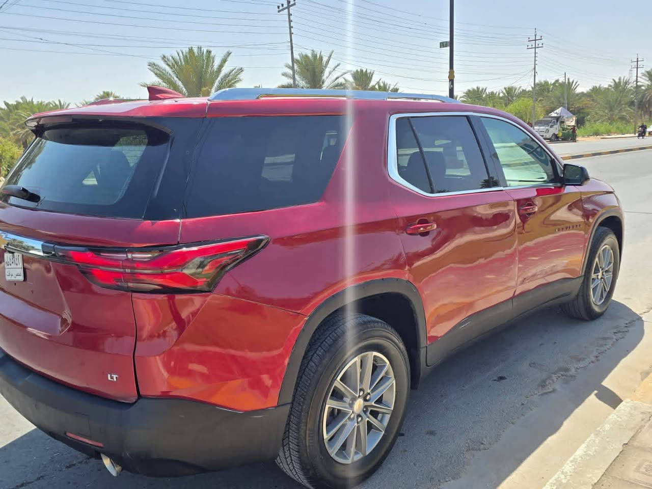 شوفرليت 
السعر (((((152))))
ترافرس موديل 2023
حرة بدون رقم تترقم جميع المحافظات 
صبغ عام السيارة صورها خاص
ماشية 20 الف مكينة 6 سلندر 3600
مكينة گير تبريد حدادية مكفول
دخول جديد السيارة سبع راكب
جاهزة من كلشي كشنات Vip
السعر 152 وبيها مجال للشراي
مكانها كربلاء ***********
