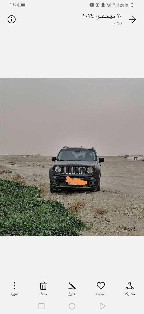 جيب رنكيد امريكي موديل 2016 محرك 2400 دفع رباعي رقم سليمانيه للبيع مكانها سماوة ***********
