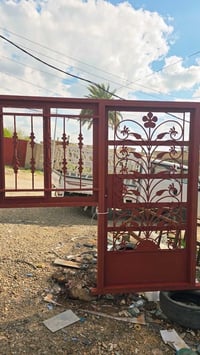 للبيع ابواب  حديد تكمه باب كندور قياس 155*270 )باب المطبغ155*215 07755...