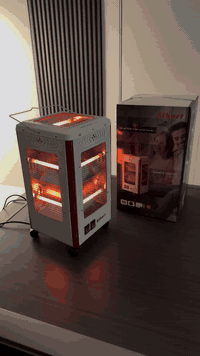 مدفأة كوارتز • 2000 واط • مضادة للسقوط