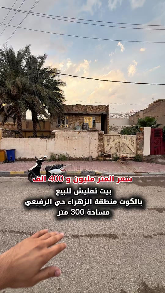 ⁨	بيت تفليش للبيع بالكوت منطقة الزهراء حي الرفيعي ارقى حي بالزهراء  المساحة :- 300 متر  الواجهة :- 10 نزال 30  الموقع :-الكوت -الزهراء حي الرفيعي بالفرع المقابل لحلويات الشكرجي  السـعر :- الاتصال او يفضل مراجعة المكتب  ➖➖➖➖➖➖➖➖➖ 🟨  لـلاستفسـار  يمكنكم مراسلة الصـفحة  ونـتشـرف بزيارتكم  #الماجد_للاستثمار_العقاري  عنوان المكتب:  الكوت الخاجية  شـارع 40 مجاور دائرة صحة واسط 📍 لمزيد من التفاصيل تواصلوا معنا على الأرقام التالية : 📞 ***********  #عقارات #استثمارات_عقارية #عقار #عقاري 
