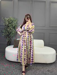 دشداشة نسائية • كشمير إيطالي • فري سايز ٨٥ كيلو