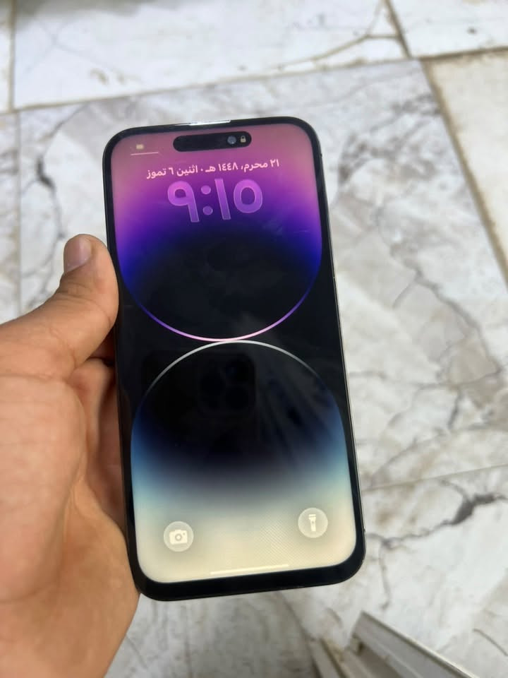 آيفون ١٤  برو ماكس
ذاكره ٢٥٦ 
بطاريه ٦٨
جهاز شرق اوسط 
مبدل شاشه زينه 
ضهر مفطور 
سعره ٥٠٠ بي مجال 
مكان ديالى بعقوبه 
الرقم ***********
