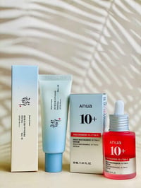 معالجة التصبغات • سيروم نياسيناميد • واقي شمس SPF50+