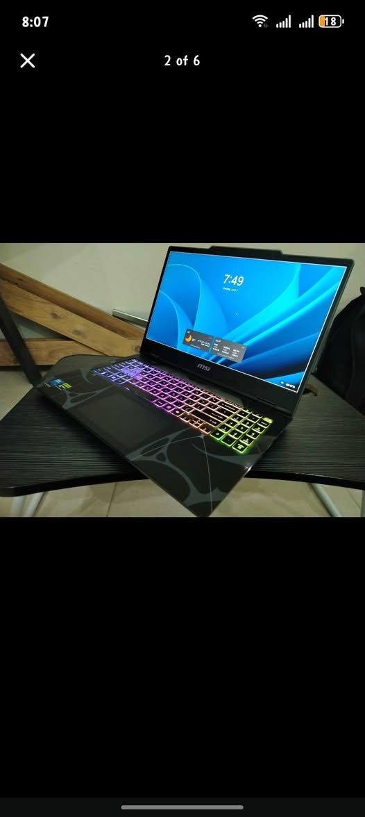 السلام عليكم للبيع لابتوب استخدام قليل
للبيع لابتوب msi cyborg
16 ram gb
core intel 7
5050 rtx
15 inch
ضمان 1 سنة
السعر 1 مليون 650 الف

للتواصل ***********
