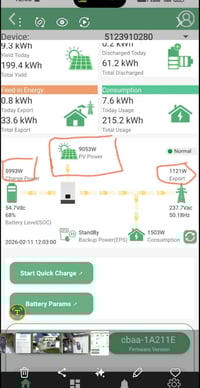 انفيرترات بور زون • ٩٠٥٣ واط • شحن بطاريه