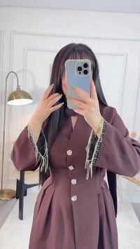 فستان • دبل ايطالي • مقاسات ٣٨-٤٨