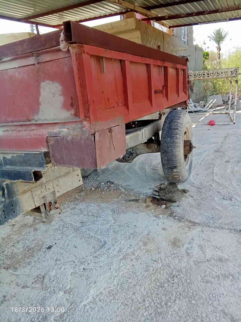 السلام عليكم عربانه حدادي للبيع تخم تاير بستم جديد مكاني نجف مشخاب السعر التصال عل  ***********
