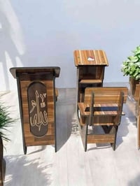 كرسي صلاة • خشب صاج اصلي • يتحمل ١٤٠ كيلو