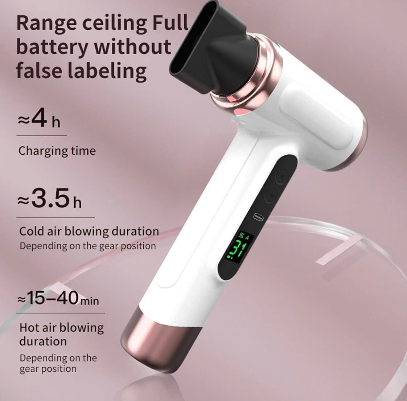 متوفر من امازون 💐

مجفف شعر شحن من فيكي، قابل لإعادة الشحن ببطارية 15000 مللي أمبير، 3 مستويات هواء بارد وساخن قابلة للتعديل، يعمل ببطارية 200 واط، مثالي للسفر والتخييم

جديد👍
السعر ٥٠ الف💐
لون ابيض🥀


**إذا كنت صاحب هذا الإعلان وتريد حذفه لأي سبب، رجاءا أرسل رسالة إلى الدعم الفني**