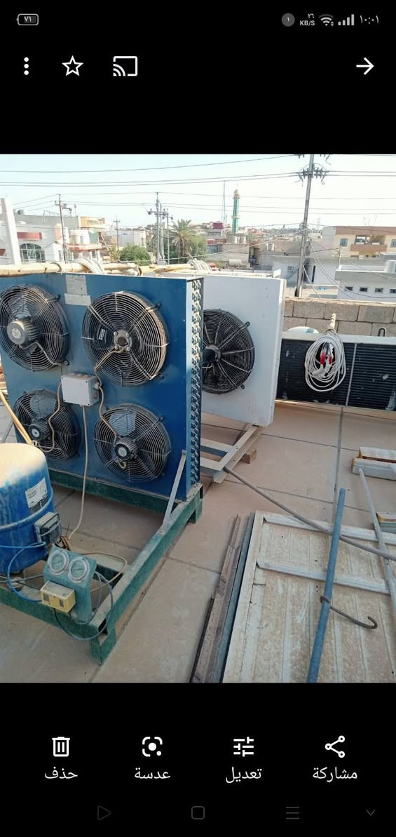 براد ارضي للبيع الطول 14 م والارتفاع 3م العرض 5م أربع  كمريسرات واحد بطحي و3 عمودي 10طن له بابين وقاطع بالمنتصف. مشتغل سنتين فقط وحاليا مفصخ  .السعر 150 ورقة  ***********  في كركوك....
