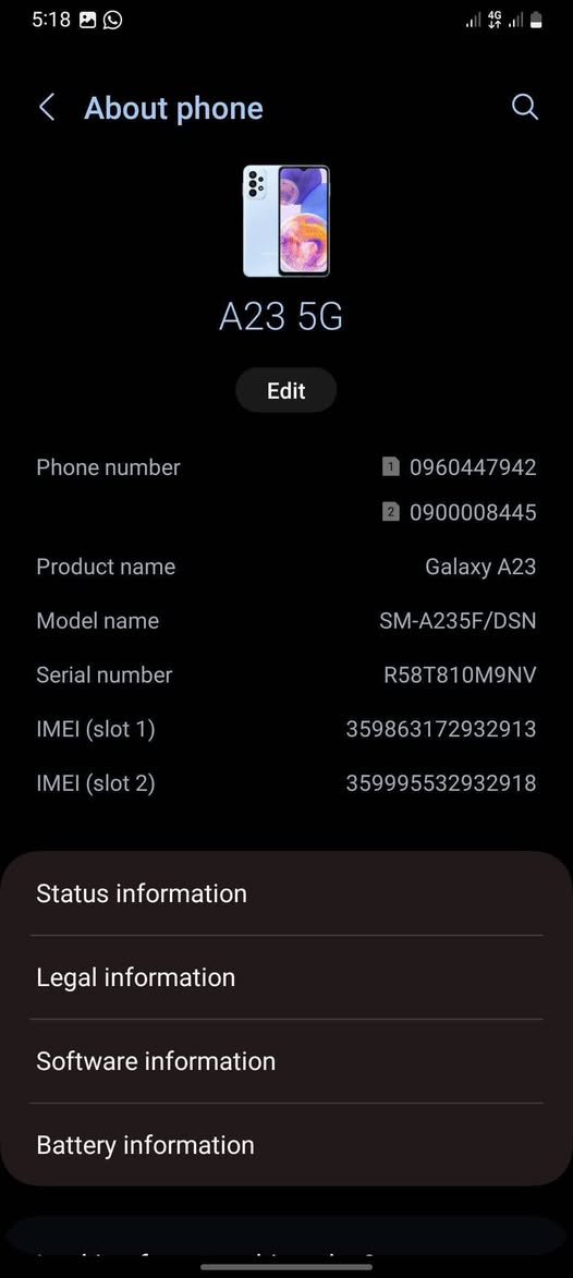 Samsung a32 5g
سامسونك اي32جهاز نضيف جديد مامفتوح ضمان ذاكره 128
بي فطور مبينه ممثره على لمس طبيعي سعر ٦٥ 
***********
