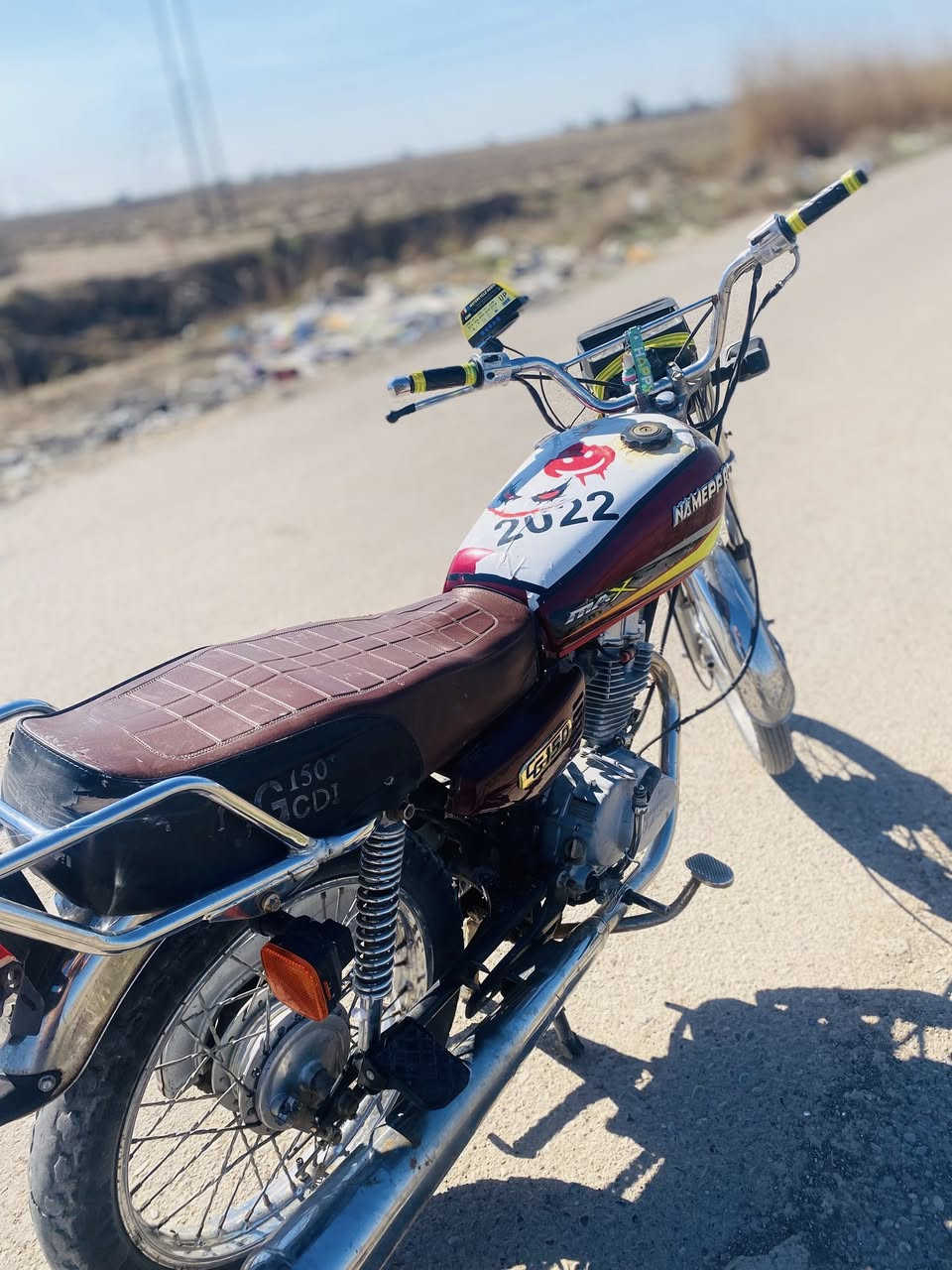 سلام عليكم
للبيع او مراوس نامه برو مديل ٢٢
دراجه جاهزه ماناقصهه كلشي 
فقط الهندر خارط وينزل من السعر 
اورق كارتونيه
لسعر ٤٥٠وبيه مجال
المكان ديالى المفرق
للتصال***********
