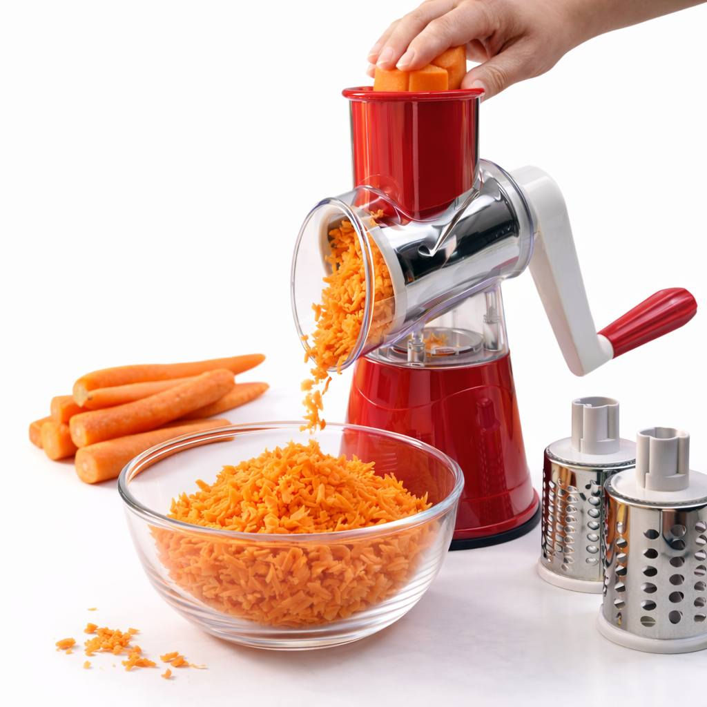 السلام عليكم عرض خاص مبشارة منزلية يدوية تحتوي على اكثر 
من قالب تصفية مخازن قطع محدودة واصل الئ المنزل 9 الاف دينار والتوصيل مجاني لحميع انحاء العراق 

مبشرة خضار وجبن يدوية دوّارة بقاعدة شفط – Tabletop Drum Grater

• مبشرة دوّارة تعمل باليد مصممة لتبشير وتقطيع مجموعة متنوعة من الأطعمة مثل الجبن والخضار والمكسرات بسهولة على سطح الطاولة.

• تعمل بآلية تدوير يدوية سهلة الاستخدام تساعد على برش أو تقطيع المكونات بسرعة.

• تحتوي على 3 أسطوانات من الستانلس ستيل قابلة للتبديل: برش ناعم، برش خشن، وتقطيع شرائح.

• قاعدة شفط قوية تثبّت الجهاز على الأسطح النظيفة والملساء غير المسامية أثناء الاستخدام.

• فتحة إدخال واسعة مع دافع للطعام للمساعدة على إدخال المكونات مع إبقاء اليد بعيدًا عن الشفرات.

• تصميم قابل للفك والتنظيف حيث يمكن فصل الأجزاء بسهولة بعد الاستخدام.

• مخرج مائل للطعام يساعد على تقليل انسداد المكونات أثناء التشغيل.

• نوع المنتج: مبشرة طاولة دوّارة يدوية
• رقم الموديل الظاهر: Z-2967
• آلية التشغيل: تدوير يدوي (Handle crank)
• الشفرات: 3 أسطوانات من الستانلس ستيل

• أنواع الشفرات:
 • بشر ناعم (Fine)
 • بشر خشن (Coarse)
 • تقطيع شرائح (Slicing)

• قاعدة التثبيت: قاعدة شفط (Suction Base)
• الاستخدام: برش وتقطيع الجبن، الخضار، البسكويت، والمكسرات

محتويات العلبة:
• قاعدة الجهاز مع نظام الشفط
• مقبض التدوير (Handle)
• وحدة إدخال الطعام (Feeding Jar / Hopper)
• دافع الطعام (Food Pusher)
• أسطوانة تقطيع شرائح (Slicing Drum)
• أسطوانة برش ناعم (Fine Shredder)
• أسطوانة برش خشن (Coarse Shredder)
• ورقة تعليمات الاستخدام والتجميع

للحجز اترك رقمك وعنوانك في رابط حتى توصلك باقرب وكت انشالله 

https://rolemall.com/?strung=lBQwYT0gootquality12574


**إذا كنت صاحب هذا الإعلان وتريد حذفه لأي سبب، رجاءا أرسل رسالة إلى الدعم الفني**