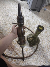 نركيلة خشب داخلها نحاس نضيفة كلش انضف من الصورة سعرة 35 الف  077494800...