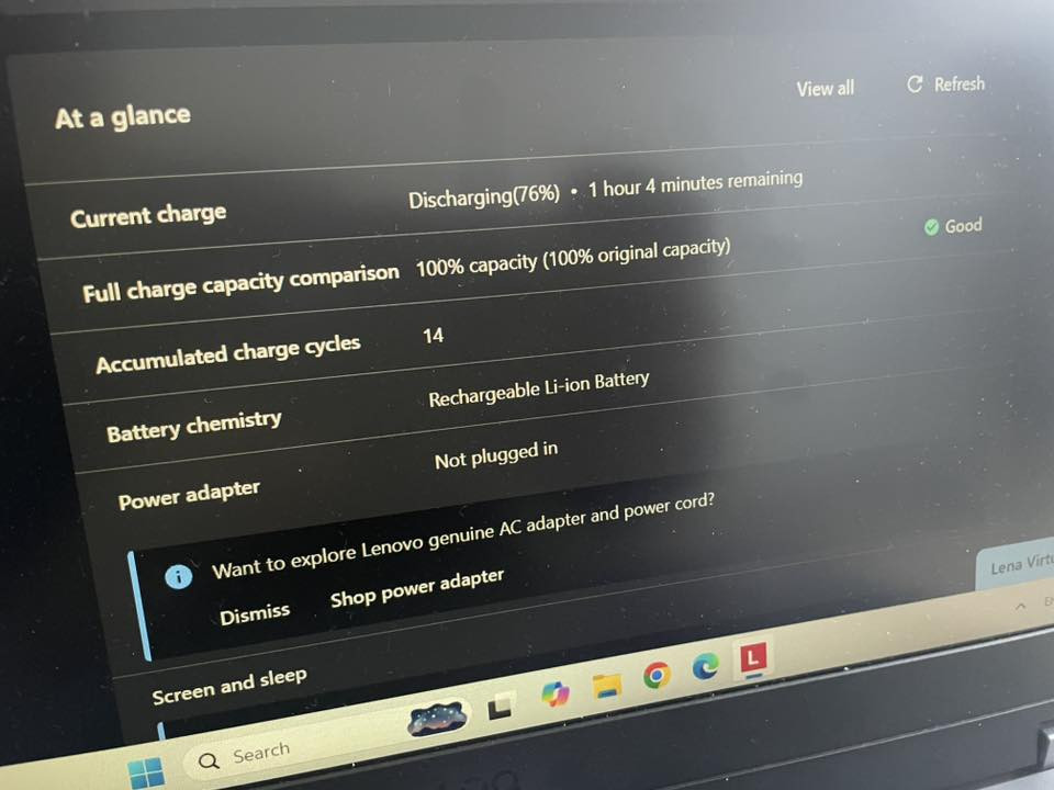 🛑 للبيع لابتب (Lenovo LOQ) - وحش القيمنق، التصميم، والهندسة
اللابتب بحالة ممتازة جداً (نظيف جداً) وجاهز للأعمال الثقيلة.
المواصفات الفنية:
• المعالج (CPU): Ryzen 7 7435HS (أداء عالي جداً).
• كرت الشاشة (GPU): RTX 4060 8GB (بقوة 115W TGP) - يشغل كل الألعاب والبرامج الهندسية بسلاسة.
• الشاشة: دقة عالية مع ألوان واقعية %100 sRGB (مثالية للمصممين).
• الرام (RAM): 32GB DDR5 (تمت ترقيته خصيصاً لأداء جبار في الـ 3D والرندرة).
• التخزين (SSD): 512GB NVMe SSD (سرعة فائقة).
ملاحظة هامة:
الجهاز مطور جداً، فقط تكلفة ترقية الرام إلى 32GB DDR5 كلفت حوالي 160 دولار، مما يجعله مناسباً جداً لأعمال الثري دي (3D) والمونتاج والألعاب الحديثة.
السعر: مليون و320 ألف دينار (قابل للتفاوض البسيط).

للتواصل والاستفسار عبر الواتساب:
***********
