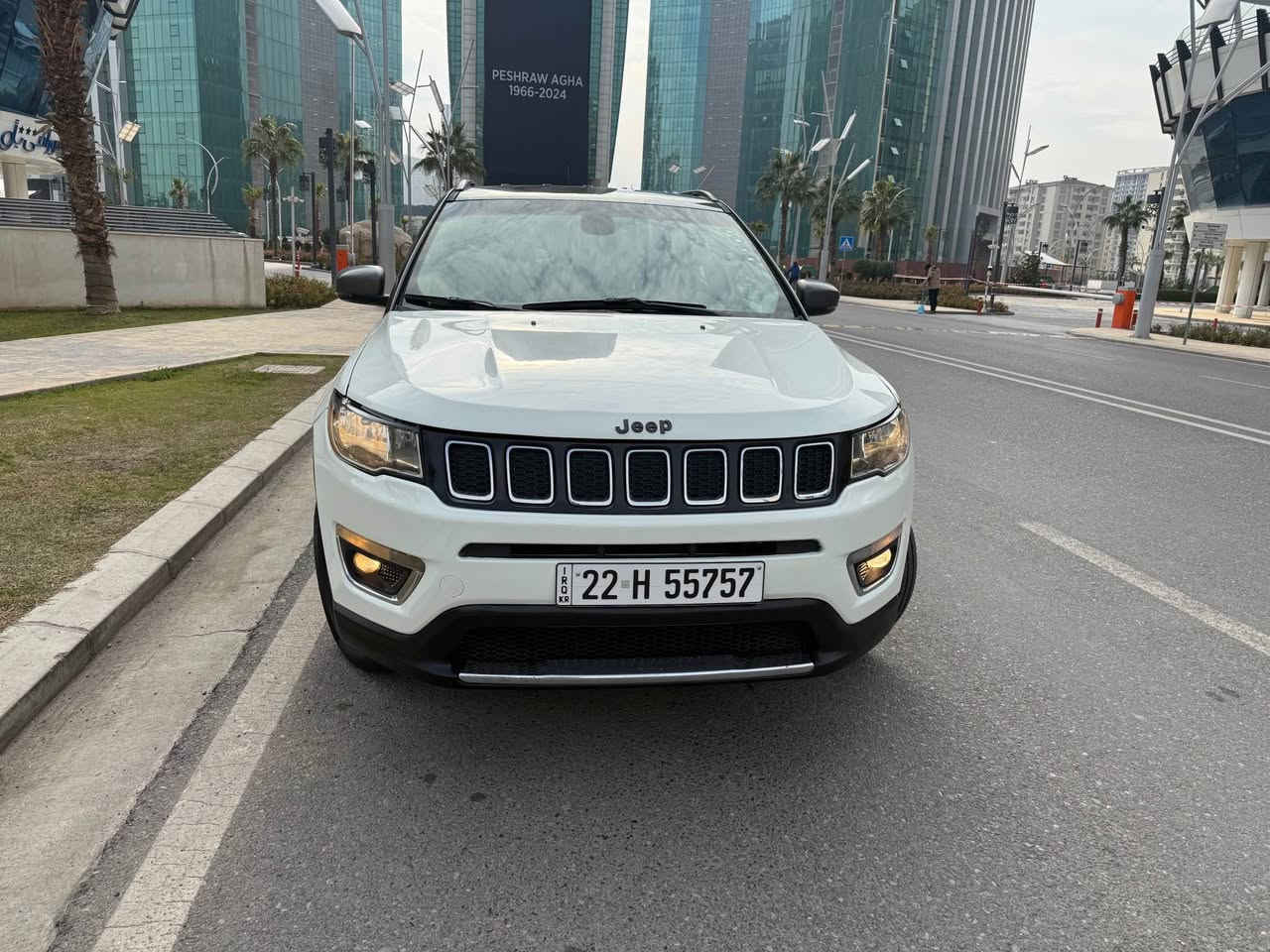 جێپ كۆمپاس  رەنگ سپی مۆدیل 2019مواسفات ترایل هۆك فول فول سقف رەش  دوو پارچە بۆیاخە چاملغ بۆنیت بێ ژوورێ هەموو شتێك بلادی بەشەرت  105milesهەزار میل رۆشتیە سعری تەنها 129$ناو نیشان هەولێر 
Whats app        Viber        Telegram 
***********             0751 403 9383 أربيل, العراق
