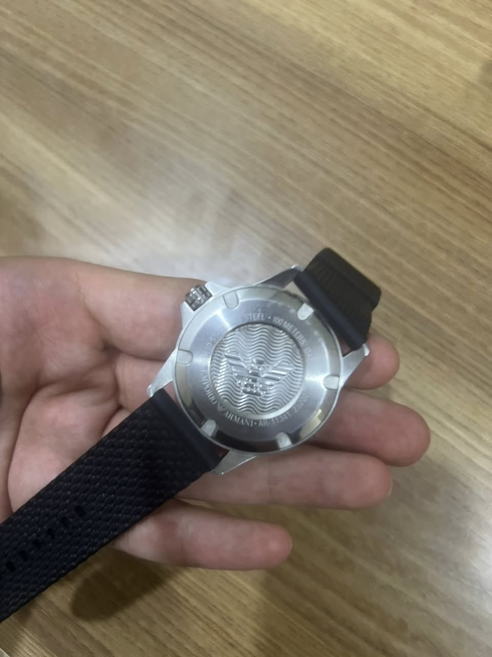سلام علیکم
اصلی🚨🚨
👈🏻👈🏻#مزاد👉🏻👉🏻

Emporio armani diver AR11339 pepsi

بدون علبة

السعر فی الوکالة٢٩٩$ 

نفتح مزاد فی ٣٠$

الرفعة ٥ او ١٠$

ينتهي وقت المزاد الساعة٢٤ مساء الغد

بالتوفيق للجميع❤️❤️


**إذا كنت صاحب هذا الإعلان وتريد حذفه لأي سبب، رجاءا أرسل رسالة إلى الدعم الفني**
