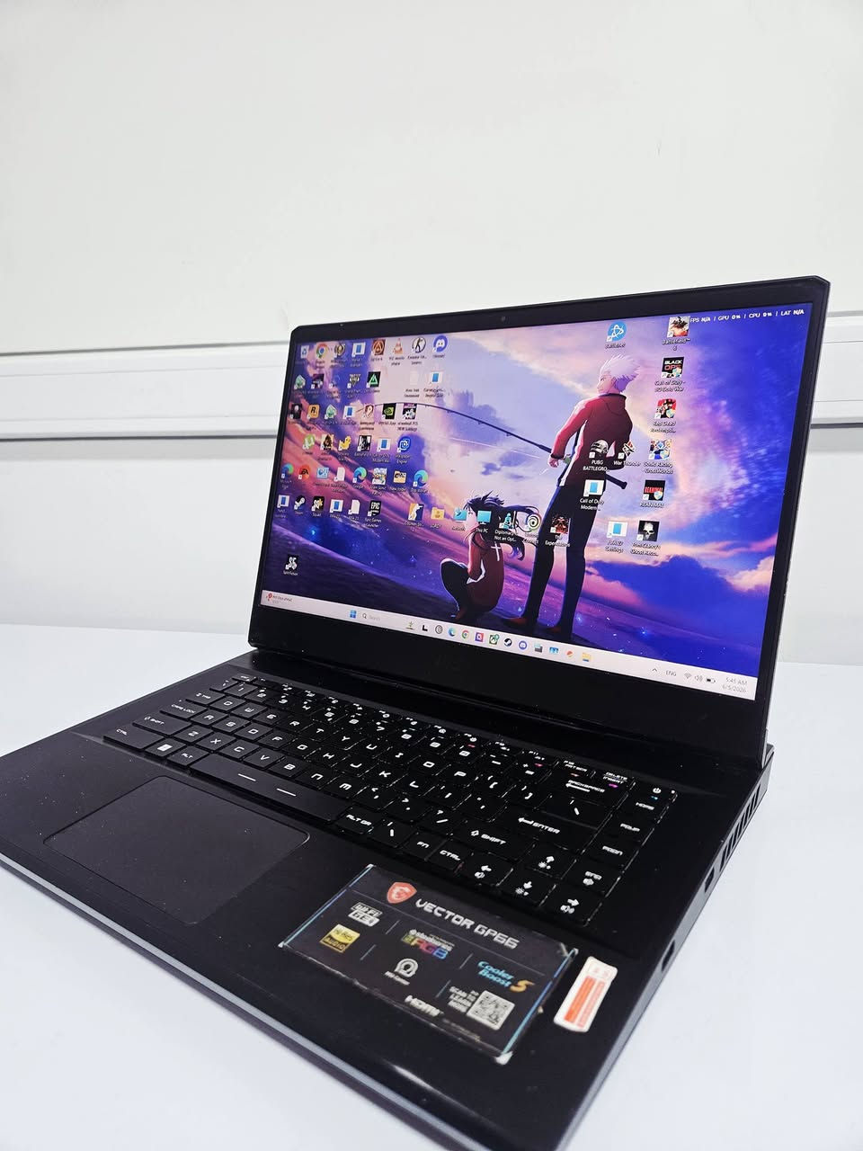 بمواصفات قوية جداً للبيع 🔥
💻 MSI Vector GP66 12UHSO ⚡ Intel Core i9-12900H (جيل 12) 🎮
 NVIDIA RTX 3080 Ti 16GB  الكارت هذا بقوة ال 4070 واقوى لان ti
🚀 RAM 32GB DDR5 💾 تخزين 1T 🔥

 مناسب للألعاب، المونتاج، التصميم، البرمجة والذكاء الاصطناعي.

✅ أداء عالي جداً ✅ كرت شاشة من الفئة العليا ✅ جاهز للاستخدام بدون أي مشاكل
يوجد توصيل لجميع المحافظات جهاز مضمون ونضيف جدا السعر مليون و ٢٥٠ الف
📩 للاستفسار والسعر مراسلة الخاص.
***********
