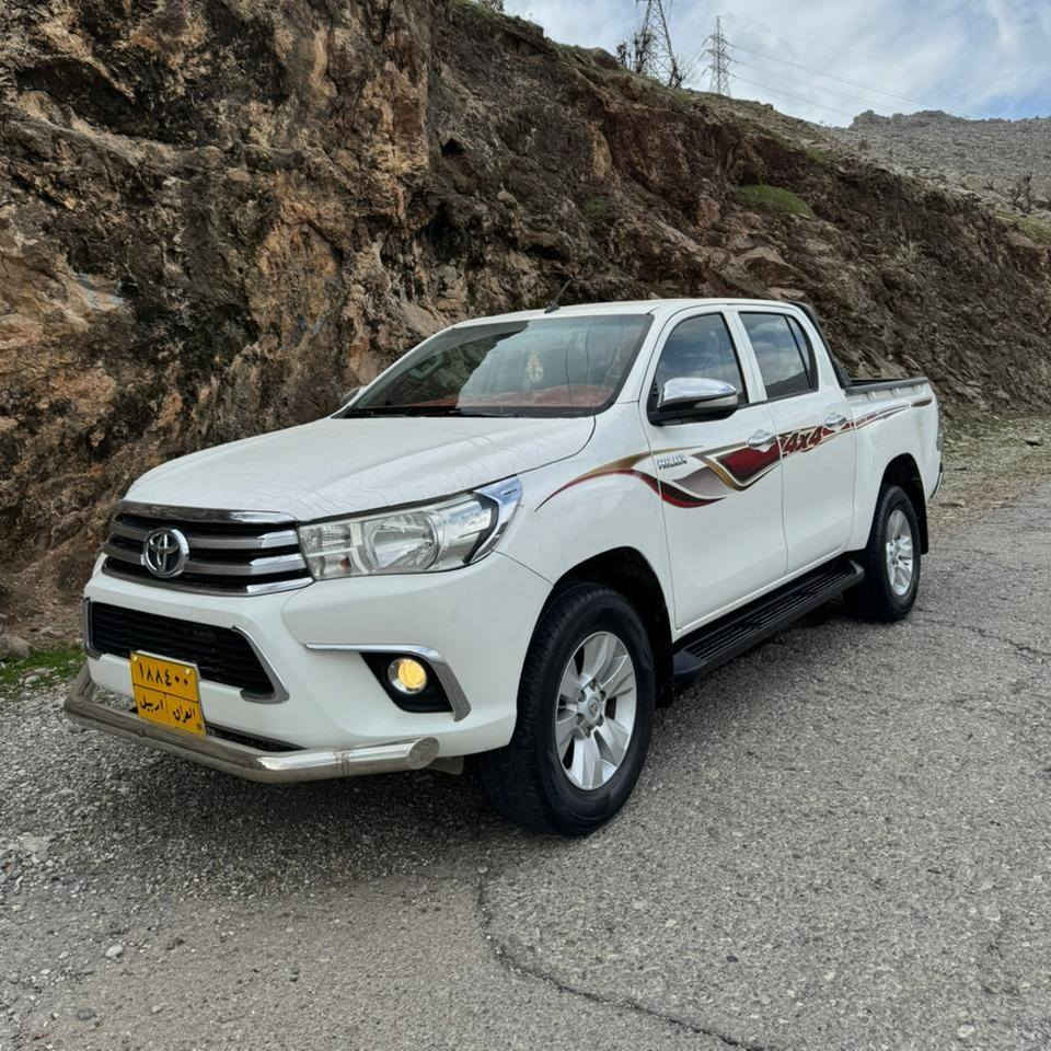 تۆیۆتا هایلۆکس 2016 پارچەڕەش لەسەرساخی 
بەبێ بۆدی بۆدی ساخە
ناوسور گێر حادی دەبڵ ئەکسل
١٣٠ هەزاری حەقیقی ڕۆیشتوە
سەیارەکە نمونەیە لەجوانی پۆڵیش و سێرڤسی تازە بۆکراوە 
گێڕو مەکینەو کارەبایاتی بەشەرت

سعر : داوایی بکە لە کۆمێنت ڕاستەوخۆ بۆت دێت 🤖 

سەنەوی بەسەرچوە باناوی خۆمانە 
وەکالەو تەحویل بەشەرت 

بۆ زانیاری زیاتر پەیوەندی بە خاوەنی 

***********
