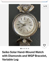 ساعة نسائية • تحتاج صيانة • ٢ ماس ناعم