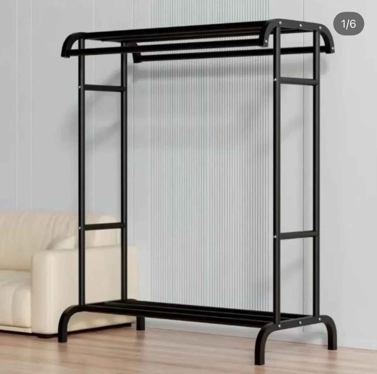 علاقة ملابس معدنية (ستاند ملابس) من النوع المزدوج الذي يستخدم لترتيب وتعليق الملابس وتوفير المساحة. 
إليك أهم تفاصيل هذا المنتج:
قدرة التحمل: مصمم ليتحمل وزناً يصل إلى 50 كيلوغرام.
التصميم: يتميز بهيكل معدني متين يشتمل على قضيبين للتعليق (دبل رف) لتنظيم الملابس اليومية أو الشتوية الثقيلة.
المميزات الإضافية: يحتوي عادةً على رف سفلي مخصص لترتيب الأحذية أو الحقائب، مما يجعله قطعة عملية لغرف النوم أو المداخل. النجف, العراق


**إذا كنت صاحب هذا الإعلان وتريد حذفه لأي سبب، رجاءا أرسل رسالة إلى الدعم الفني**