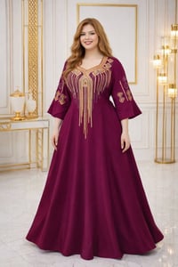 دشداشة كشمير • مقاسات 2x-5x • توصيل مجاني