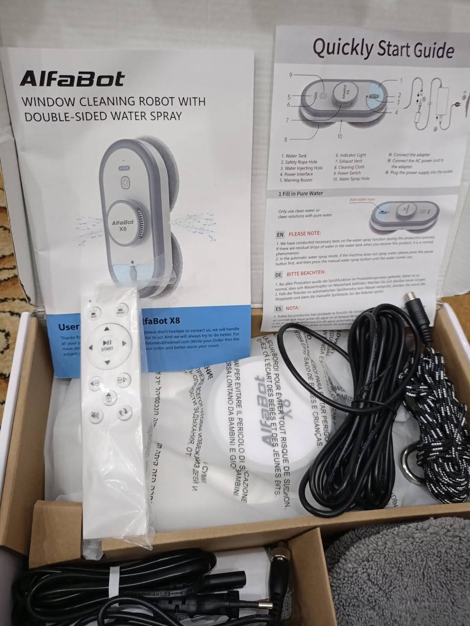 متوفر ريبورت تنظيف النوافذ الذكي Alfabot 8x سعرة بالموقع 190 دولار قطعه حلوة وراقية ومفيدة بنفس الوقت اللي يفيدة يتفضل علخاص وتوصيل موجود لكل محافظات العراق


**إذا كنت صاحب هذا الإعلان وتريد حذفه لأي سبب، رجاءا أرسل رسالة إلى الدعم الفني**