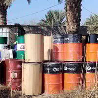 براميل حديد • المگان بابل • الحمزة الغربي