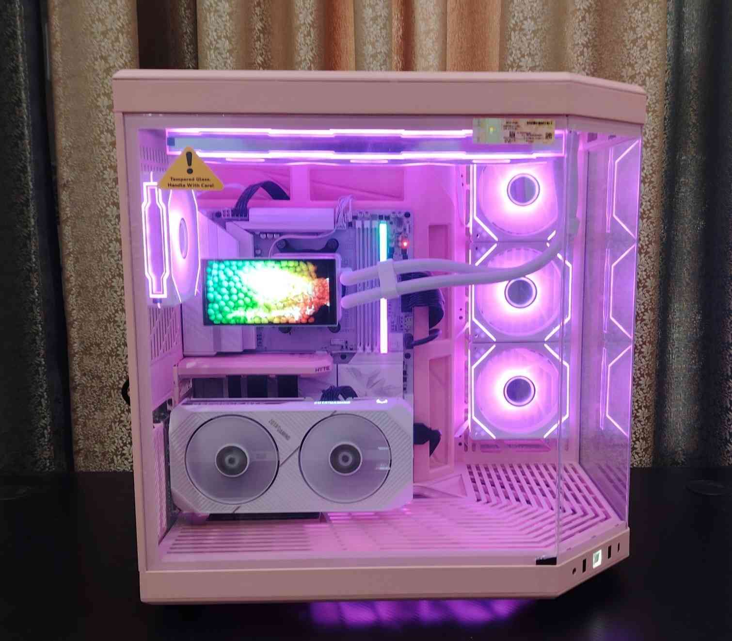 تجميعة مستعمل اقل شهر داخل ضمان السعر 2,550,000
CPU AMD R7 9800X3D 

 GPU RTX 5070 zotac with OC

 M.B B860 AORUS ELAIT WIFI 7 ICE 

RAM 16GB 6400HZ CORSAIR VENGEANCE RGB W Z36 XMP & EXPO

 POWER 750W ASUS PRIME WITH

M.2 LEXAR 512GB GEN4 7400hz

COOLER Jungle Leopard Proflow PF360 ARGB Liquid Cooler – White

CASE HYTE Y70 AXT DUAL CHAMBER STRAWBERRY MILK MID-TOWER

FAN CASE XIGMATEK INFINITY G20A TRIPLE FAN 120MMW WHITE X3

FAN CASE XIGMATEK INFINITY G20A TRIPLE FAN 120MMW WHITE X3

Windows 11 Pro Original Key

مكاني ناصرية رقمي *********** 
توصيل موجود

